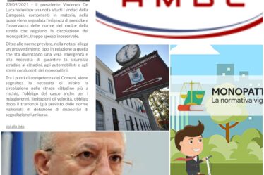 ORA CHE A DIRLO È DE LUCA D’ACCORDO SU REGOLE PER MONOPATTINI