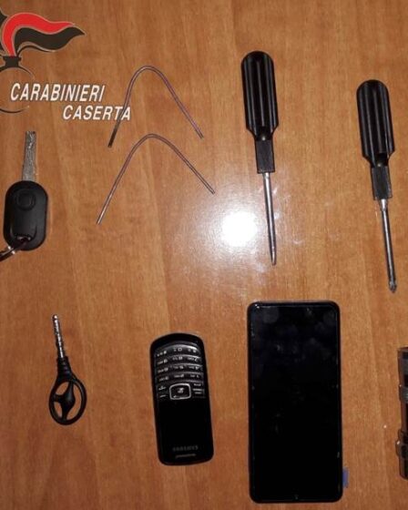DUE DENUNCIATI PER POSSESSO DI CHIAVI ALTERATE E GRIMALDELLI