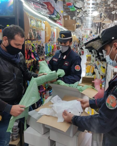 SEQUESTRO “SHOPPERS”BUSTE PLASTICA ILLEGALI