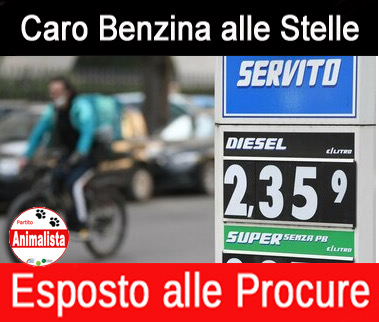 AUMENTO BENZINA TRUFFA COLOSSALE AUMENTO BENZINA TRUFFA COLOSSALE