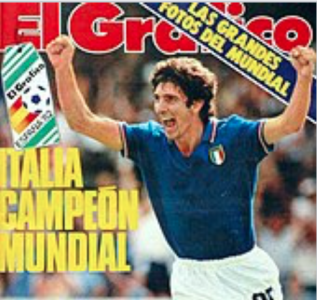 Paolo Rossi il Campeon del Mundial 1982