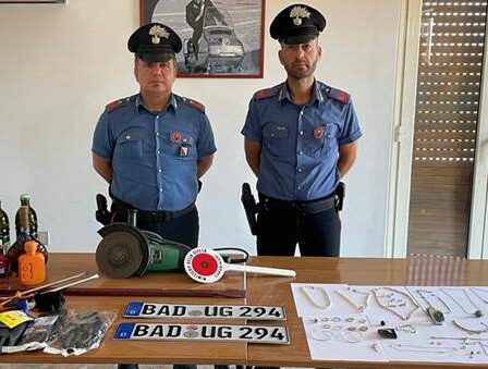 S.MARIA C.V. SORPRESI DAI CC. IN FLAGRANZA TOPI ARRESTATI E REFURTIVA RECUPERATA