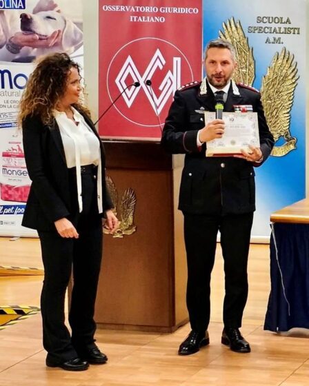 AL COL.SCARSO IL PREMIO “GIUSTIZIA”