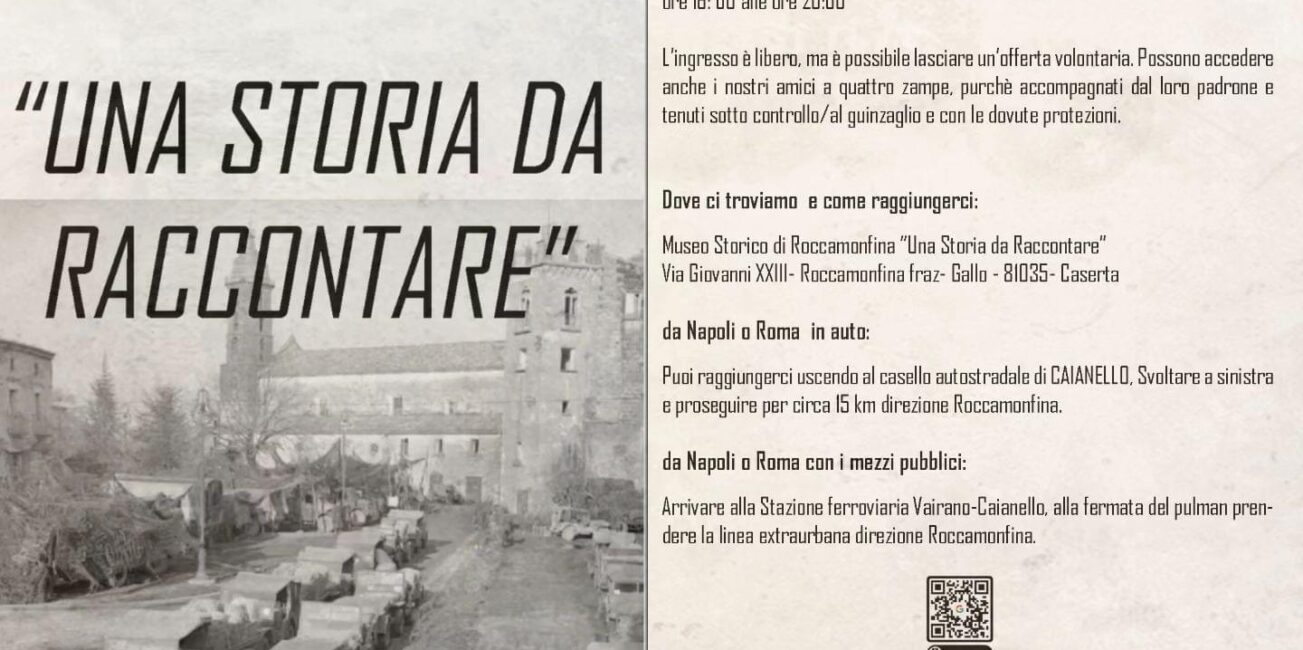 Manifesto informativo del Museo Storico di Roccamonfina