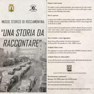 Manifesto informativo del Museo Storico di Roccamonfina 