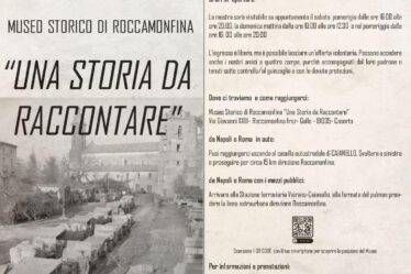 Manifesto informativo del Museo Storico di Roccamonfina